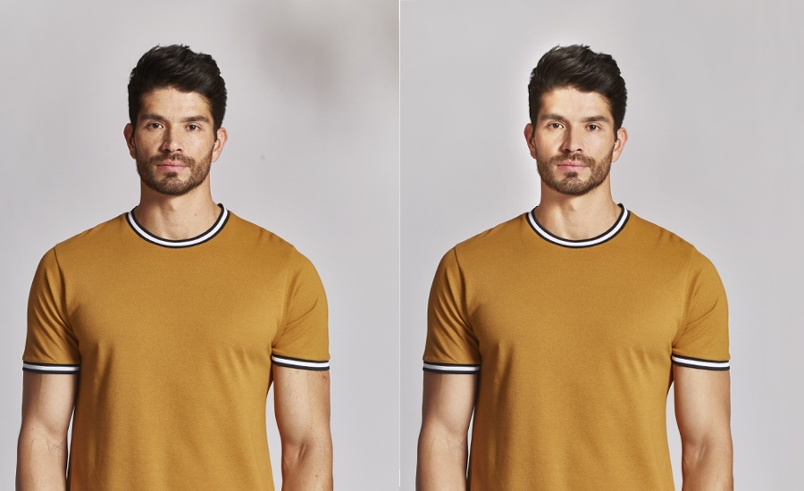 Retouching of model image to make him look better and attractive